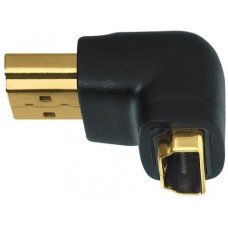 Wireworld HDMI Male to Female right angle adapteris